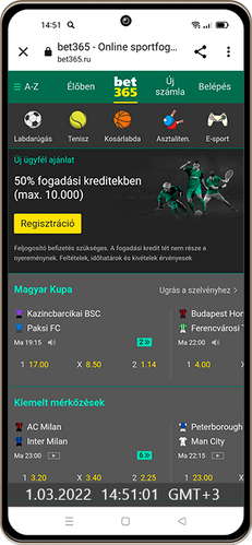 bet365 Magyarország mobil alkalmazás
