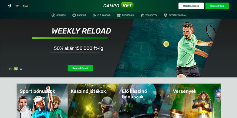 CampoBet Magyarország kezdőlap