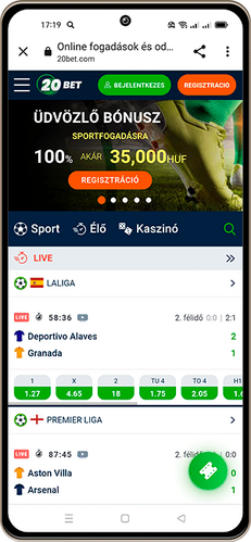 4 # futball fogadási app: 20Bet