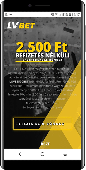 2.500 Ft Befizetés Nélküli Sportfogadás Bónuszt