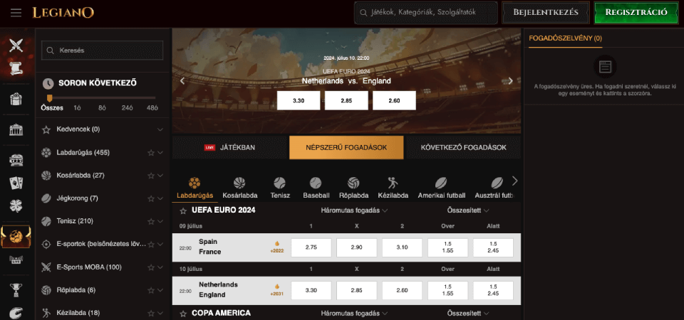 Legiano Fogadási Piacok: rövid útmutató