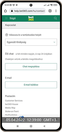 Bet365 24/7 chat